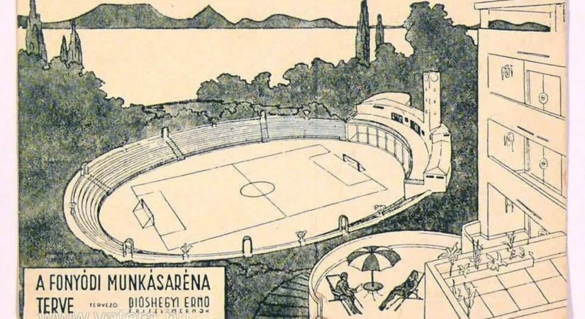 Stadiont álmodtak hegyoldalba Fonyódon – így született és tűnt el a Munkásaréna nagy terve