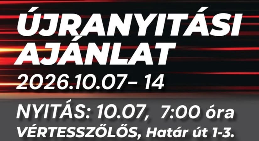 Nagyobb üzlettel és nyitási kedvezményekkel tér vissza a vértesszőlősi Príma Sztráda