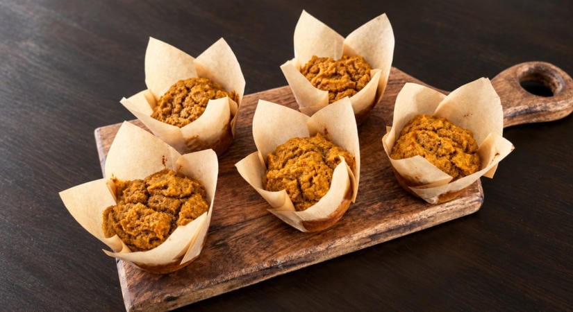 Kálci receptjei: Sütőtökös zabpehelylisztes muffin