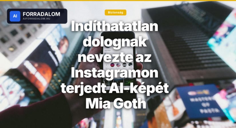 Indíthatatlan dolognak nevezte az Instagramon terjedt AI-képét Mia Goth