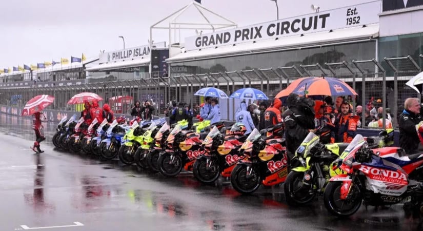 MotoGP: az eső miatt törölték az Ausztrál Nagydíj főfutamát