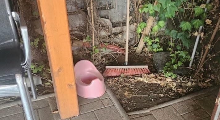 Rózsaszín bilit raktak ki az utcára az orosházi kakafantomnak