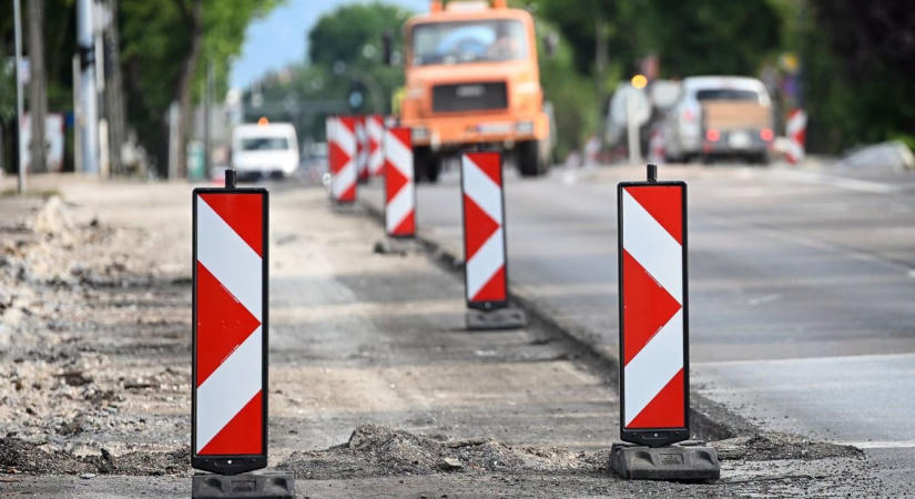 Újabb munkálatok is kezdődnek az egri 25-ös főúton – több helyen számíthatunk forgalomkorlátozásra