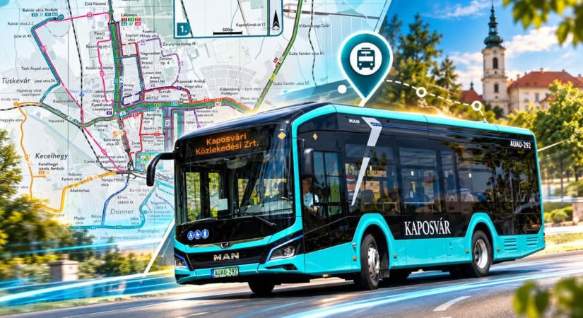 Furcsa helyekre festették fel a buszmegállókat Kaposváron – most már a midibuszok menetrendje is megvan