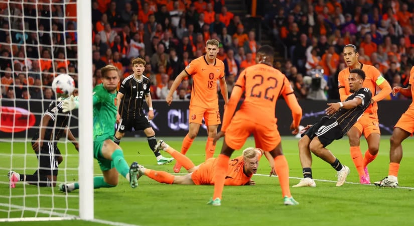 Hollandia a lefújás előtt egyenlített Németország ellen a Nemzetek Ligájában