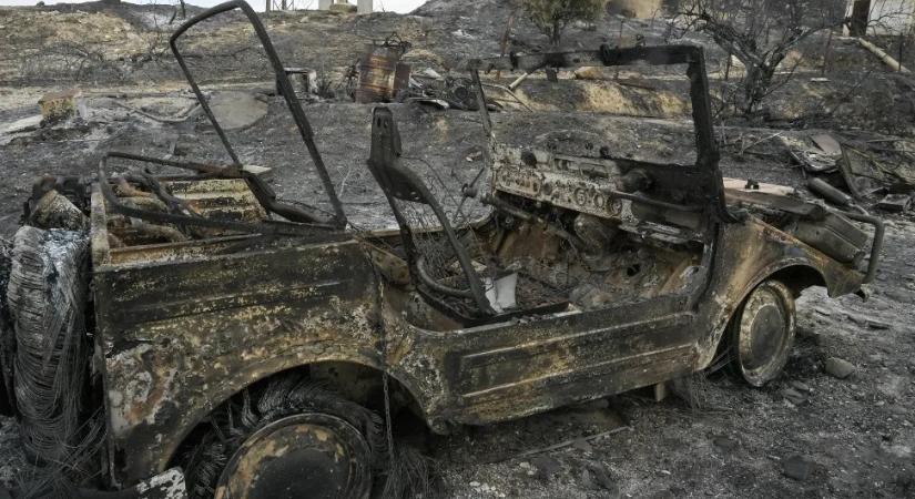 Megégett pár maradt a bozóttűz nyomában