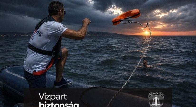 Elhalasztották, de ő csak megpróbálta átúszni a Balatont