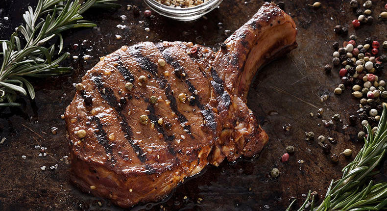 Sárgabarackos-mustáros grillezett sertéskaraj - gyors hétköznapi vacsora