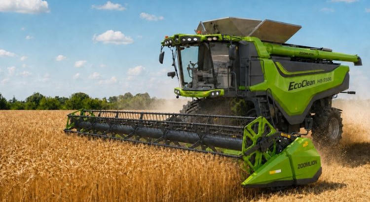 Zoomlion H8-5500 EcoClean – kínai óriáskombájn 580 lóerővel