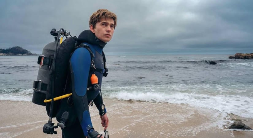 Austin Abrams igazi bálnákkal úszott, hogy felkészüljön a Bálnahullásra – videó