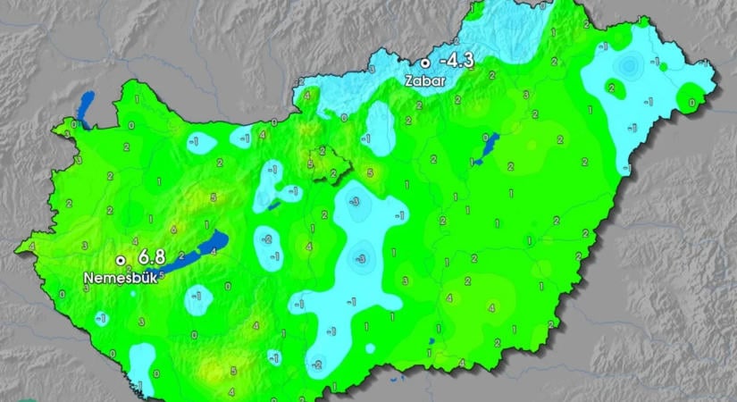 Megdőlt az őszi hidegrekord szerda hajnalban