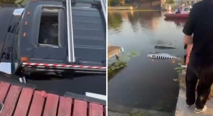 Hajója mellett a Hummert is vízre tette egy orosz sofőr
