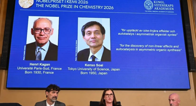 Henri B. Kagan és Szoai Kenszo kapja idén a kémiai Nobel-díjat