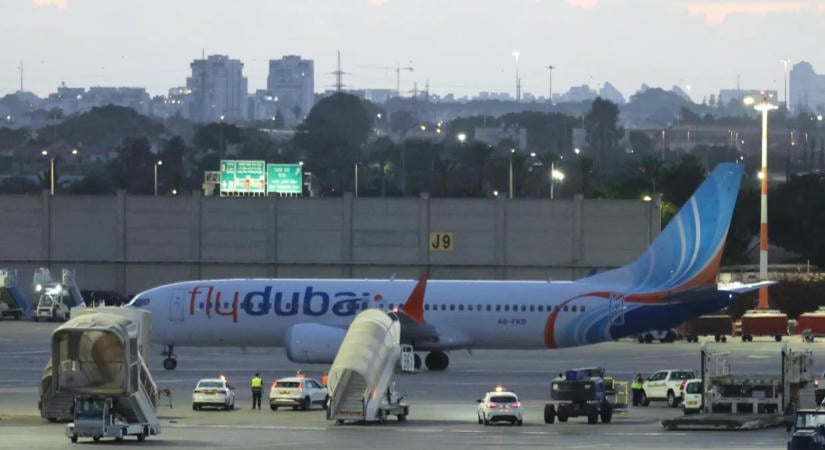Pilóta késelte meg kollégáját a Flydubai Tel-Avivba tartó járatán