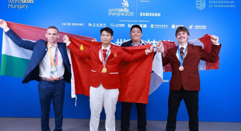 Ovációval fogadta az iskolája a diákot, aki második lett a WorldSkills világversenyen