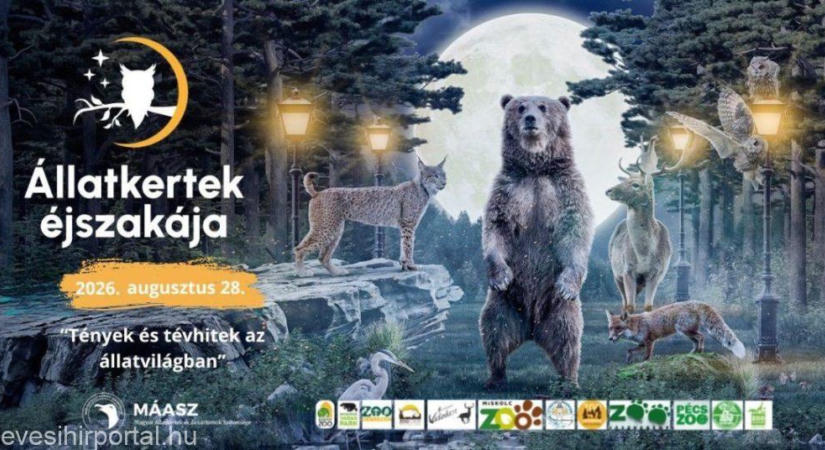 Pénteken látványos bemutatókkal és izgalmas előadásokkal vár az Állatkertek Éjszakája