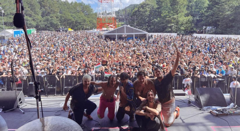 A Bohemian Betyars első magyar zenekarként lépett fel a Fuji Rock fesztiválon