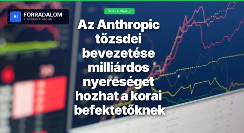 Az Anthropic tőzsdei bevezetése milliárdos nyereséget hozhat a korai befektetőknek