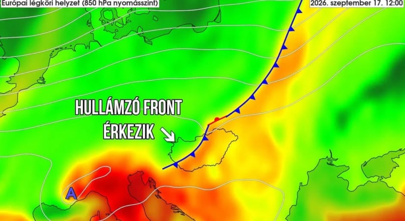Durva fordulat jön az időjárásban: kettészeli az országot a front
