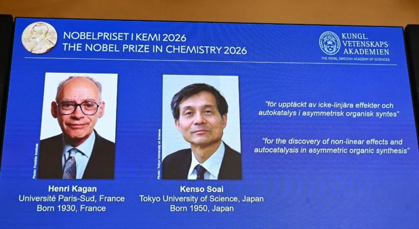 Henri Kagan és Kenso Soai kapták az idei kémiai Nobel-díjat