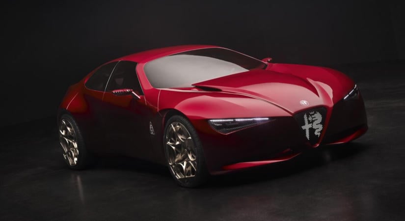 Lélegzetelállító formával és hibrid V6-ossal képzeli el a jövőjét az Alfa Romeo