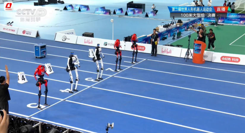 Egy kínai humanoid robot új világcsúcsot állított fel 100 méteren síkfutásban