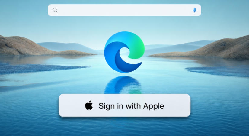 Apple-fiókkal is be lehet majd jelentkezni az Edge böngészőbe