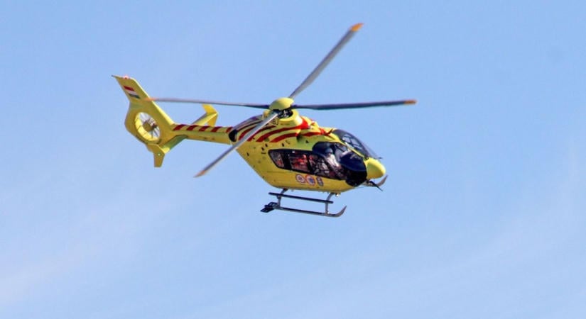 Baleset Sopronkőhida és Jánostelep között - mentőhelikoptert is riasztottak