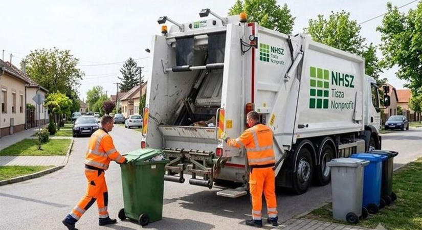 A hőség miatt korábban indul a szemétszállítás Kunmadarason