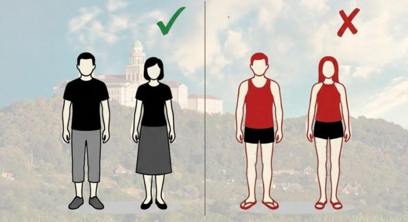 A Pannonhalmi Főapátság látogatásakor ügyeljünk a megfelelő öltözékre