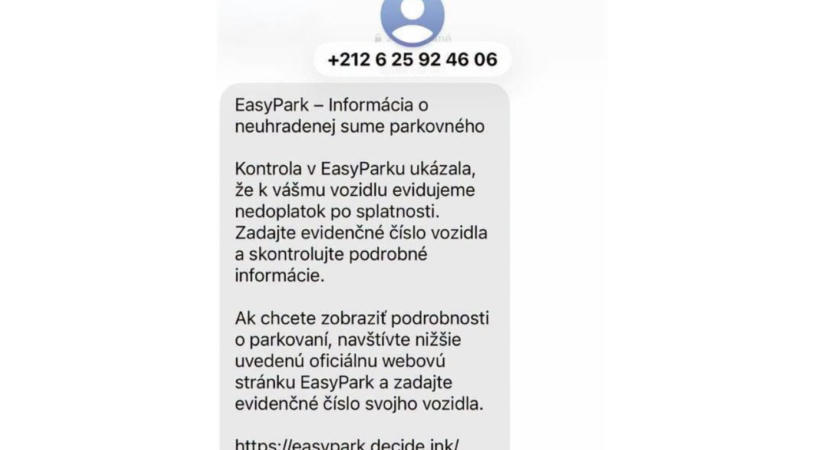 Hamis parkolásos SMS-ek terjednek - nem szabad megnyitni a benne levő hivatkozást!