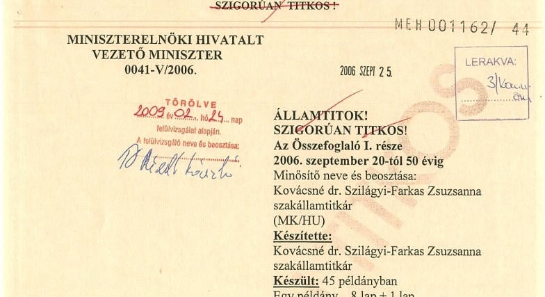 Közzétették a 2006-os őszi kormányülések titkos jegyzőkönyveit Őszöd évfordulóján