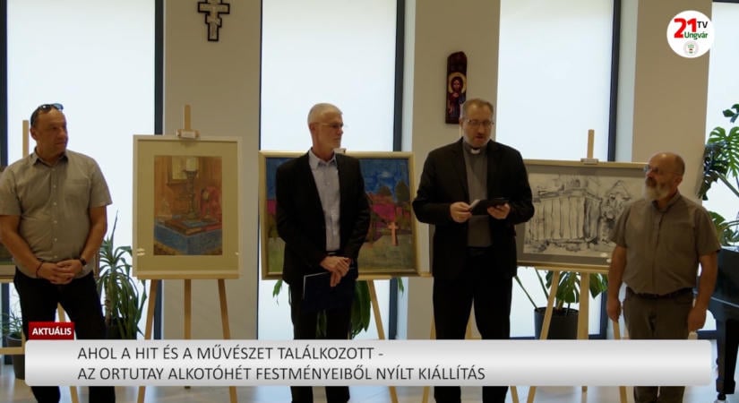 Aktuális (2026.09.13) Az Ortutay alkotóhét festményeiből nyílt kiállítás (videó)