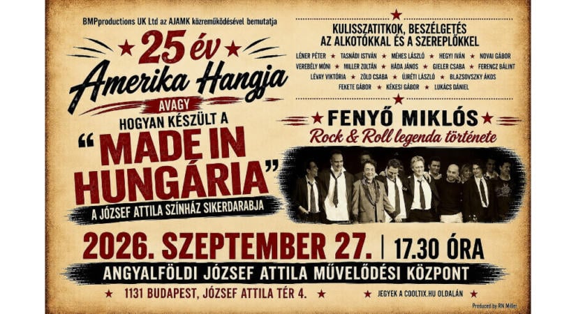 Huszonöt éve csavarták fel először a szőnyeget – egy estére visszatér az eredeti Made in Hungária világa