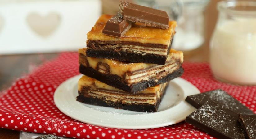 Ez aztán a tökéletes recept: sajtkrémes KitKat szelet