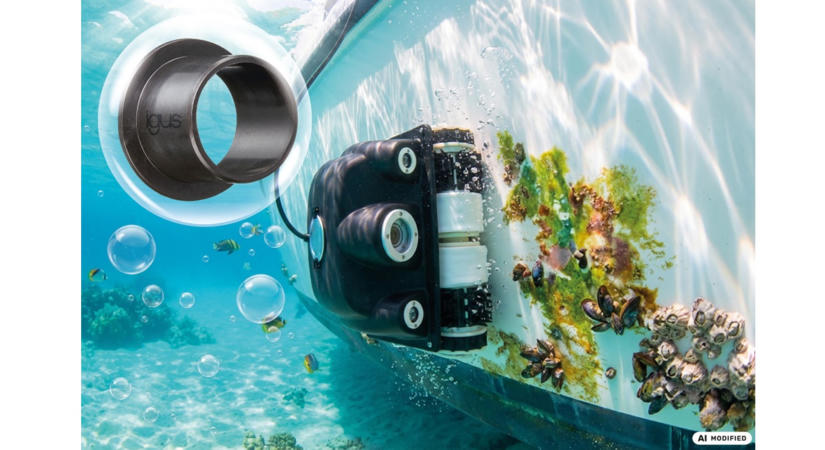 Hajótisztítás: A robot kenésmentes és korrózióálló igus polimer csapágyakkal szembeszáll a sós vízzel