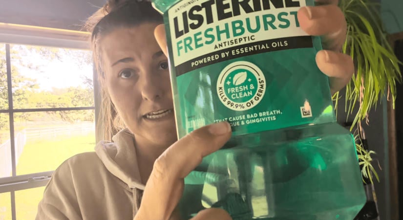 Valójában erre a célra találták fel a a Listerine szájvízet