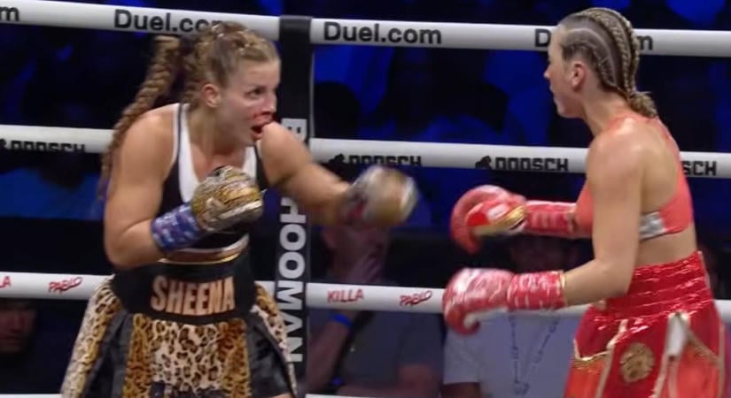 Szabó Franciska orrtörésig küzdött, de TKO-vereséget szenvedett Misfits Boxingban