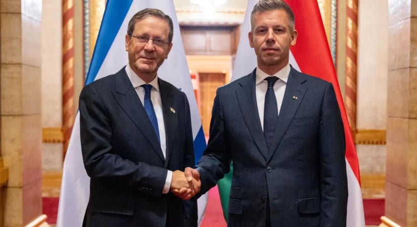 Magyar Péter Budapesten fogadta Izrael elnökét