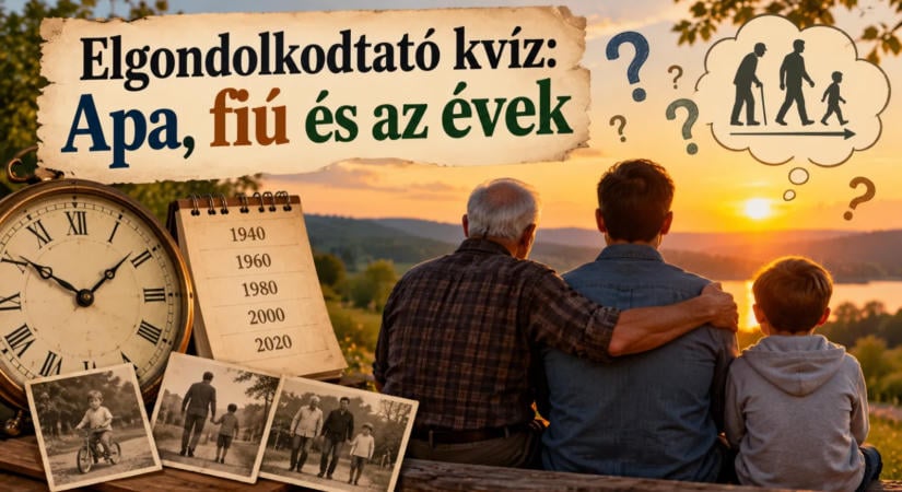 Elgondolkodtató kvíz: Apa, fiú és az évek