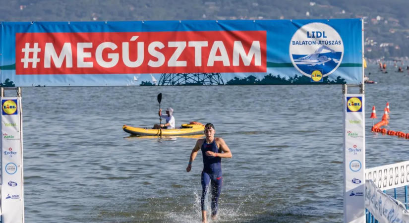 Nagy Nándor és Békési Eszter nyerte a 44. Balaton-átúszást