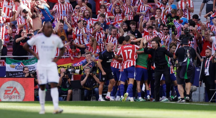 Tíz emberre fogyatkozva bukta el a madridi derbit a Real
