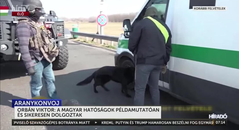 Orbán Viktor büszke arra, hogy Magyarországon megállították az ukrán pénzszállítmányt