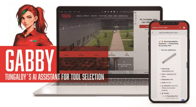 Bemutatjuk Gabbyt – a Tungaloy MI asszisztensét szerszámválasztáshoz