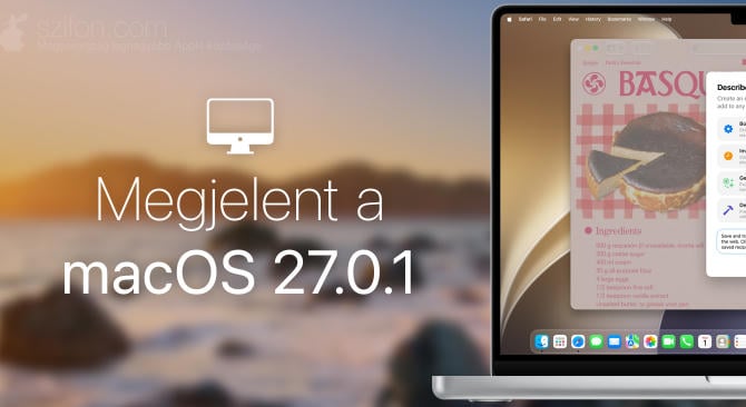 Megjelent a macOS 27.0.1 – biztonsági javítások, részletek nélkül