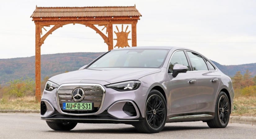 Magyar utakra magyar villanyszedánt: teszten a kecskeméti vadonatúj elektromos Mercedes C-osztály