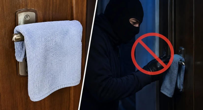 Egyre többen használják: ezért véd a betörésektől a kilincsre tett törölköző