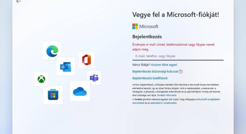 Itt a trükk: Így lehet felrakni a Windows 11-et Microsoft-fiók nélkül is