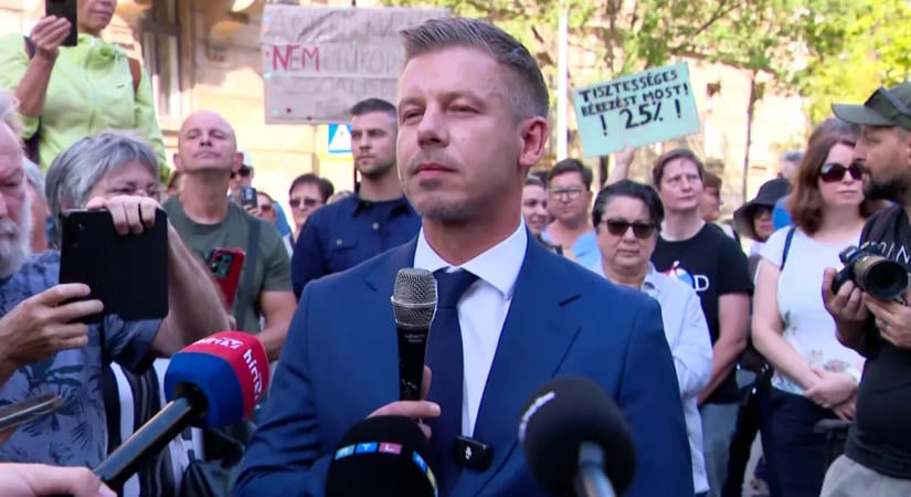 Kifütyülték Magyar Pétert a szociális ágazatban dolgozók tüntetésén