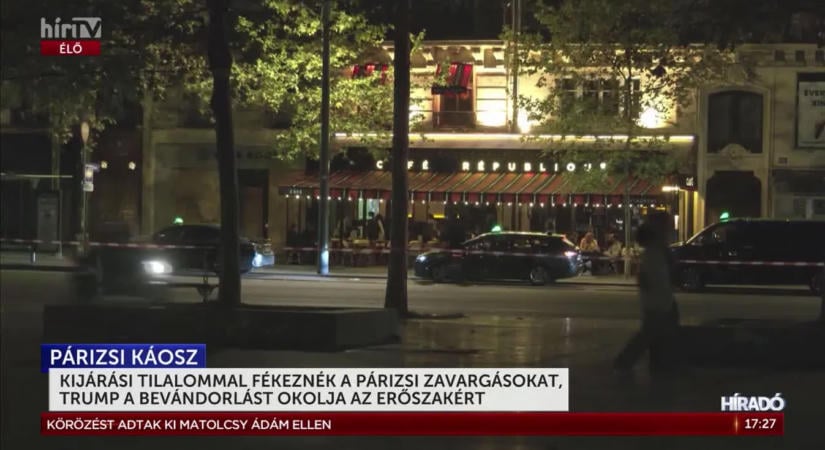 Trump könyörtelenül kimondta, mi az oka a franciaországi zavargásoknak